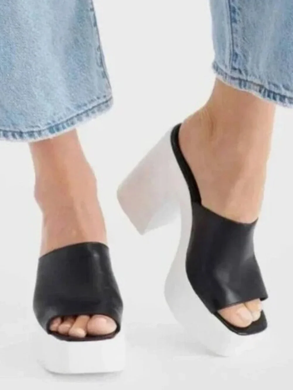 Free People Zoe Platform Slide Sandals 40